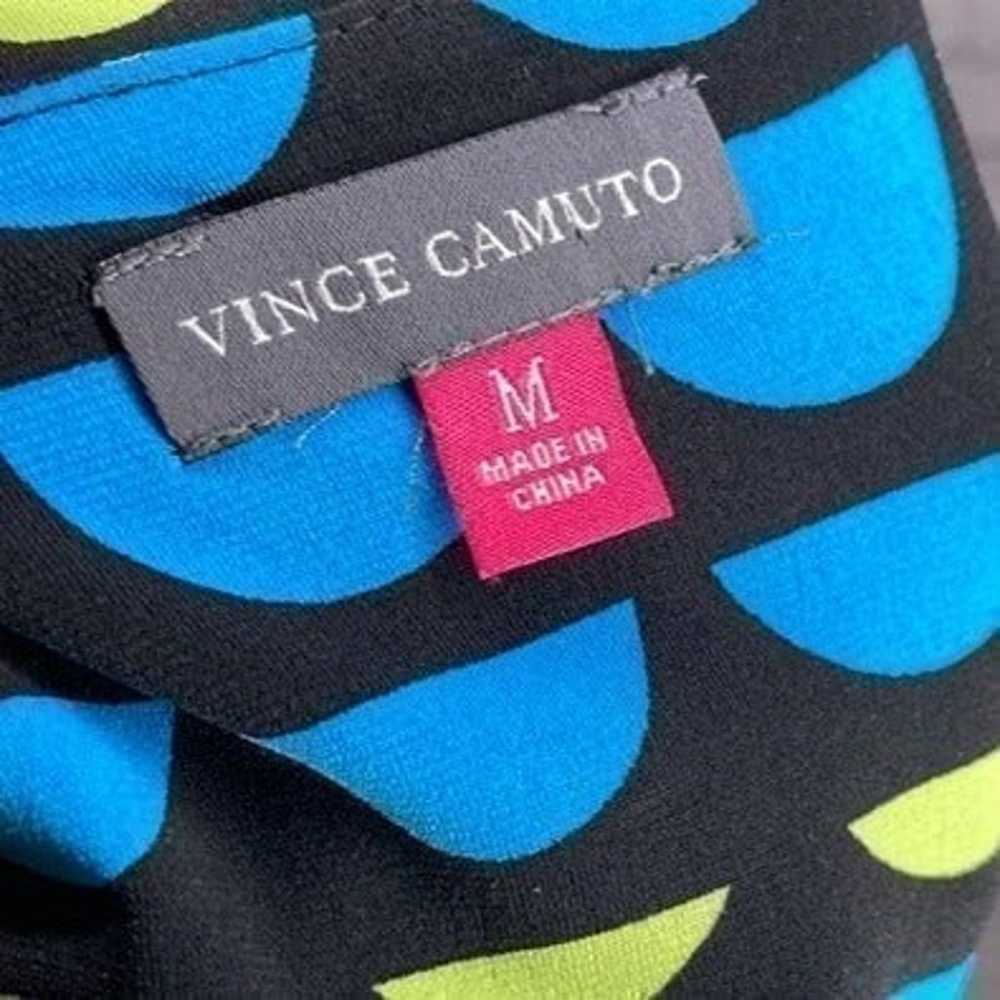 Vince Camuto Medium M Black Blue Green Geo Dot St… - image 3