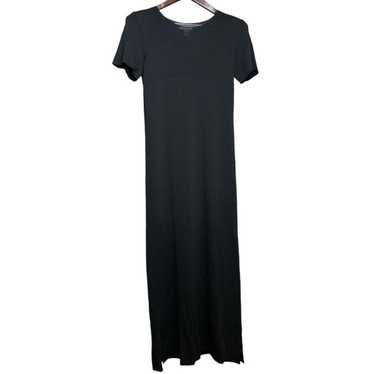 Talbots Black knit maxi dress size petites S