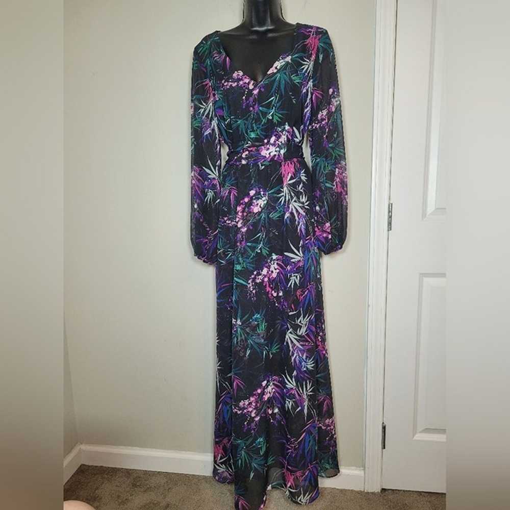 Nine West Floral Classy Elegant Modest Long Sleev… - image 1