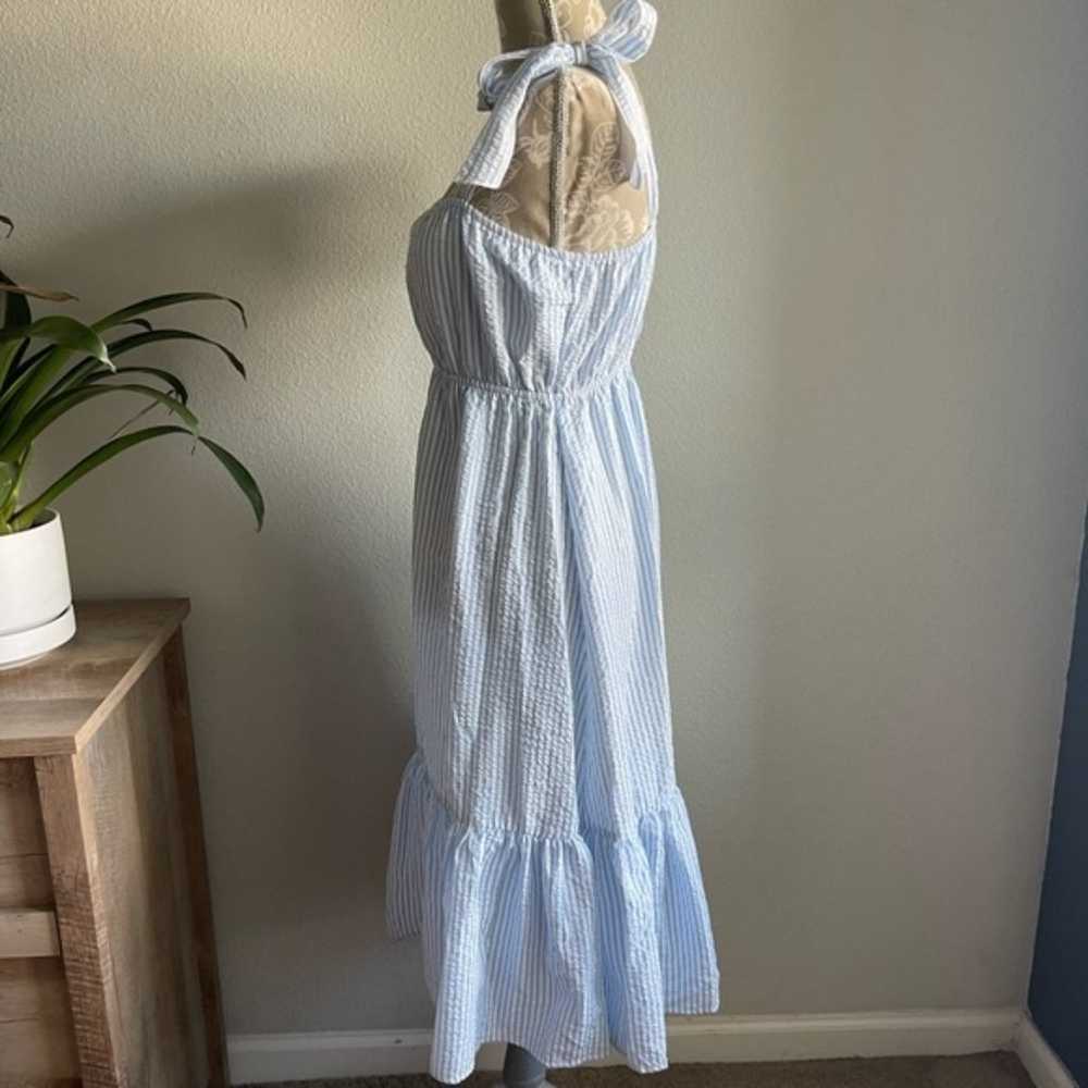 AQUA Cotton Gingham Midi Dress - image 3