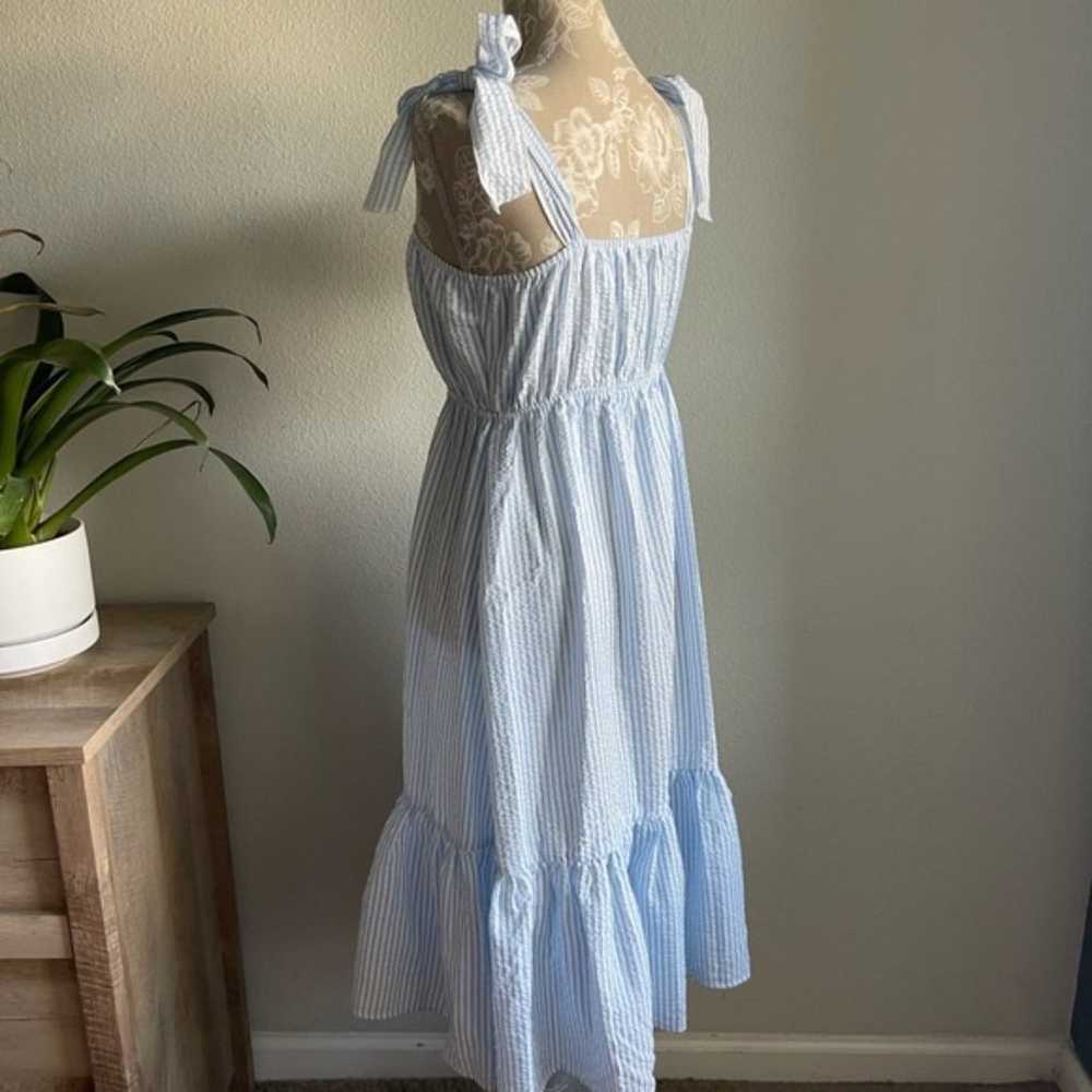 AQUA Cotton Gingham Midi Dress - image 4