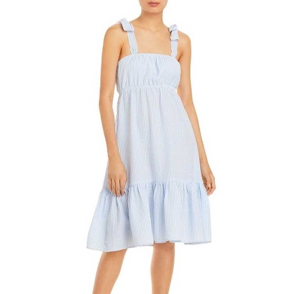 AQUA Cotton Gingham Midi Dress - image 6