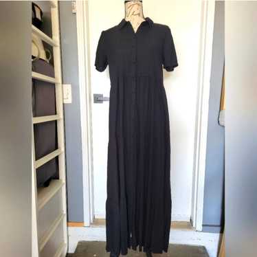 Vero Moda Black Boho Whimsigoth Tiered Maxi Dress… - image 1