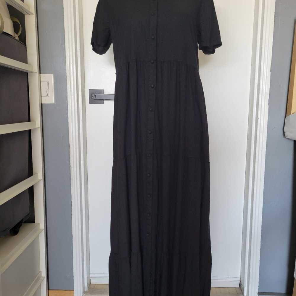 Vero Moda Black Boho Whimsigoth Tiered Maxi Dress… - image 3