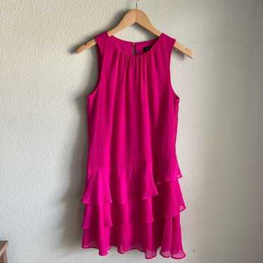 1. State Tiered Ruffle Dress in Pink - image 1