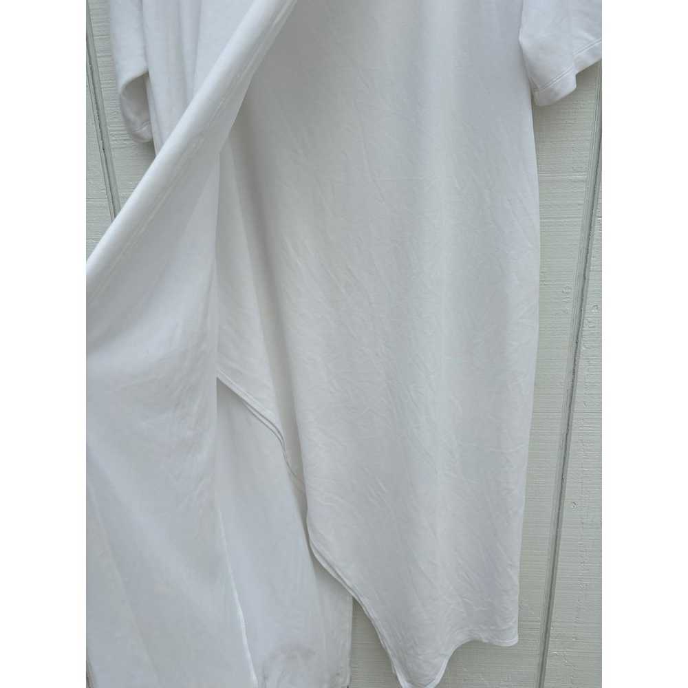 Nap Dress Loungewear, White Wrap, Short Sleeve, O… - image 3