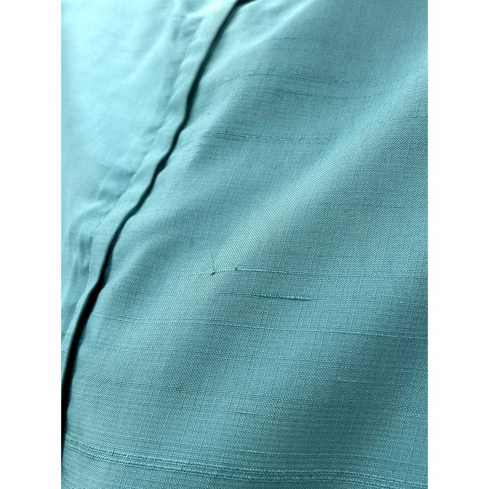 Vintage Teal Unbranded Sleeveless Belted Waist Ti… - image 6