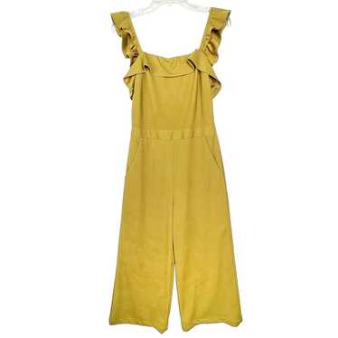 Kittenish Chelsea Jumpsuit Mustard Yellow Ruffle … - image 1