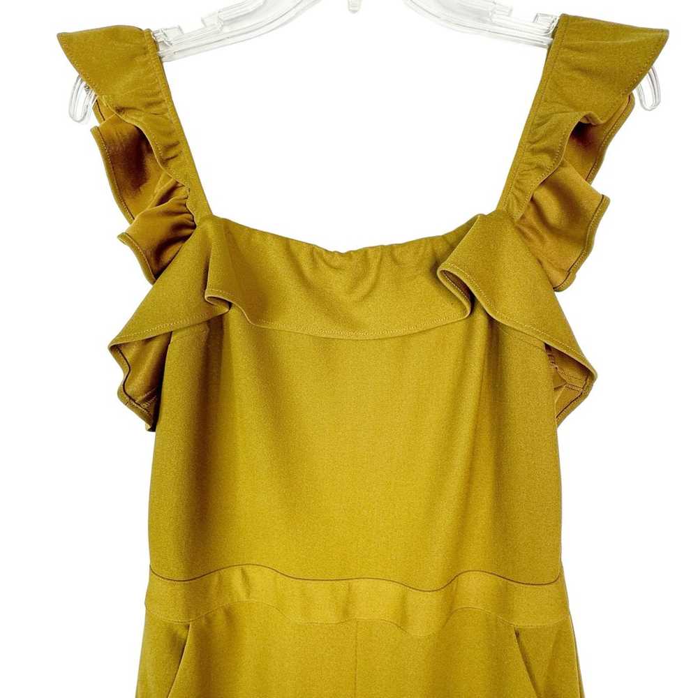 Kittenish Chelsea Jumpsuit Mustard Yellow Ruffle … - image 2