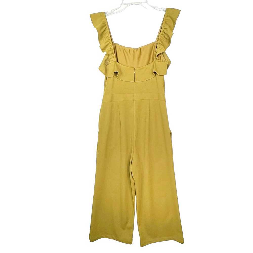 Kittenish Chelsea Jumpsuit Mustard Yellow Ruffle … - image 4