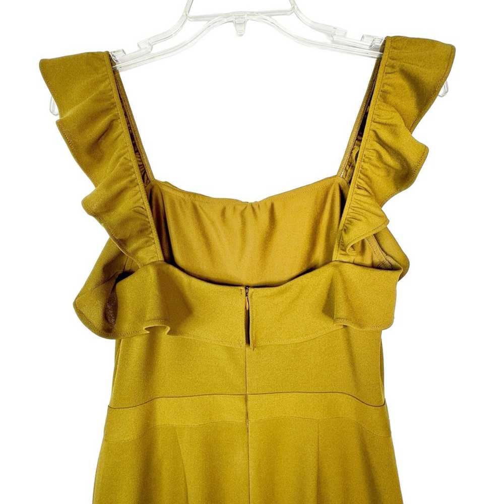 Kittenish Chelsea Jumpsuit Mustard Yellow Ruffle … - image 5