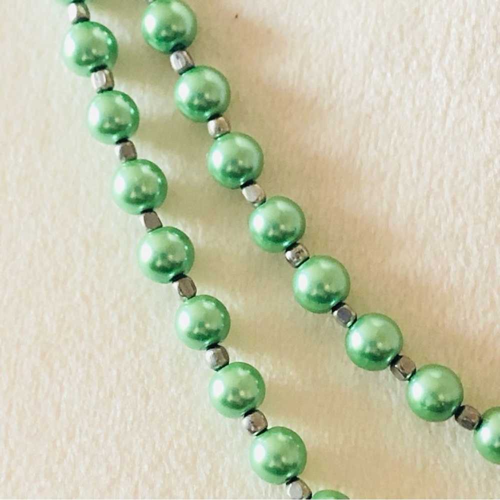 Handcrafted green Czech Pearl forsterite peridot … - image 8