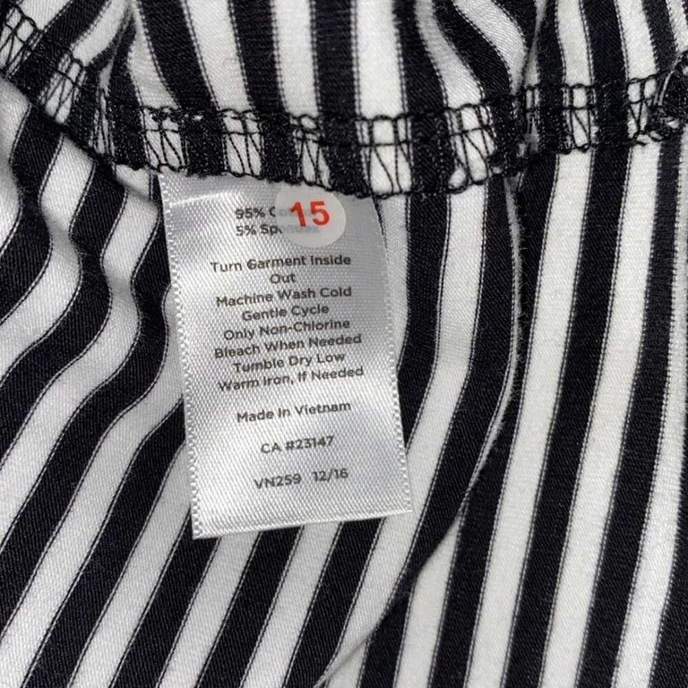 Talbots striped dress size large - image 5