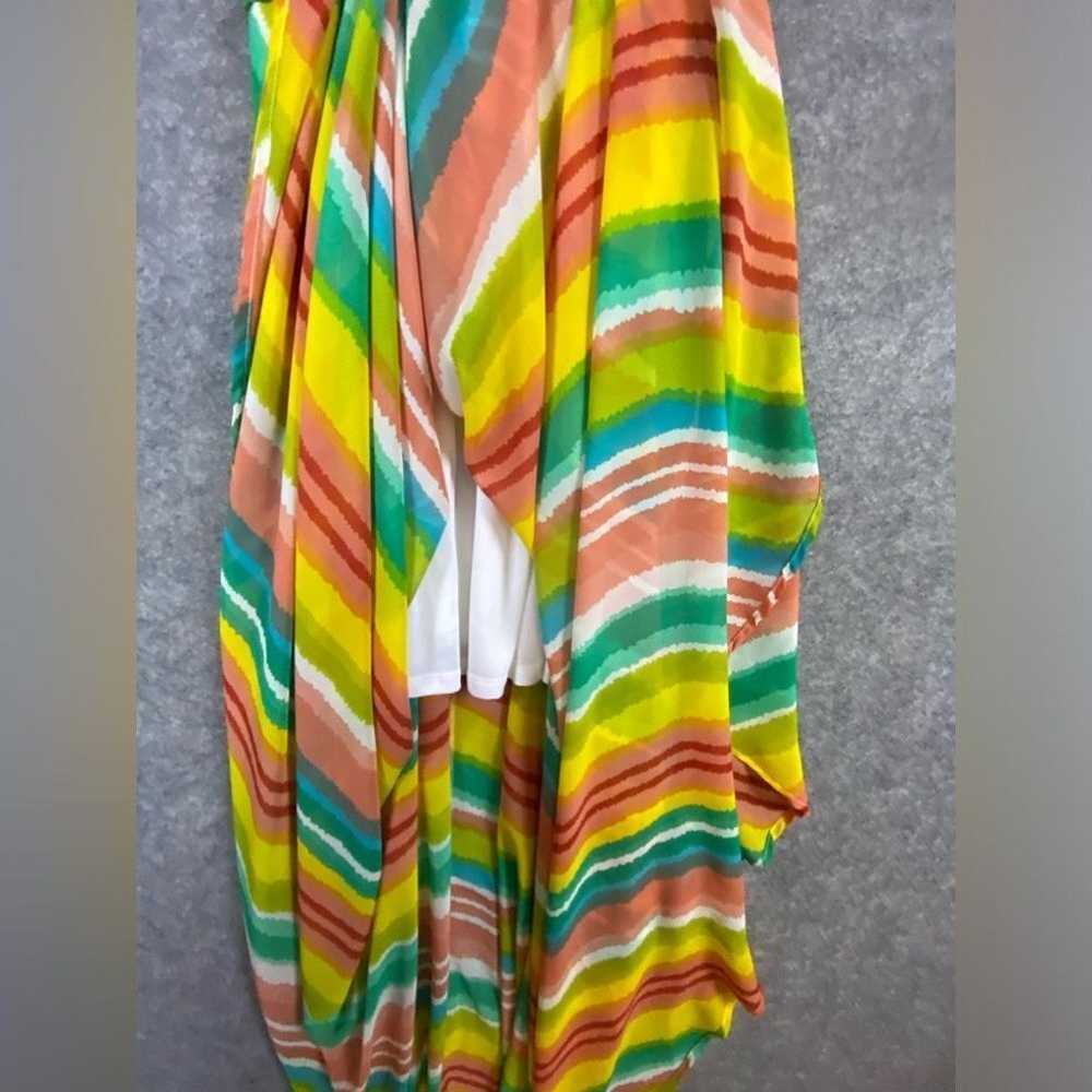 Aura Maxi Dress Sz L Colorful Multicolor Vibrant … - image 7