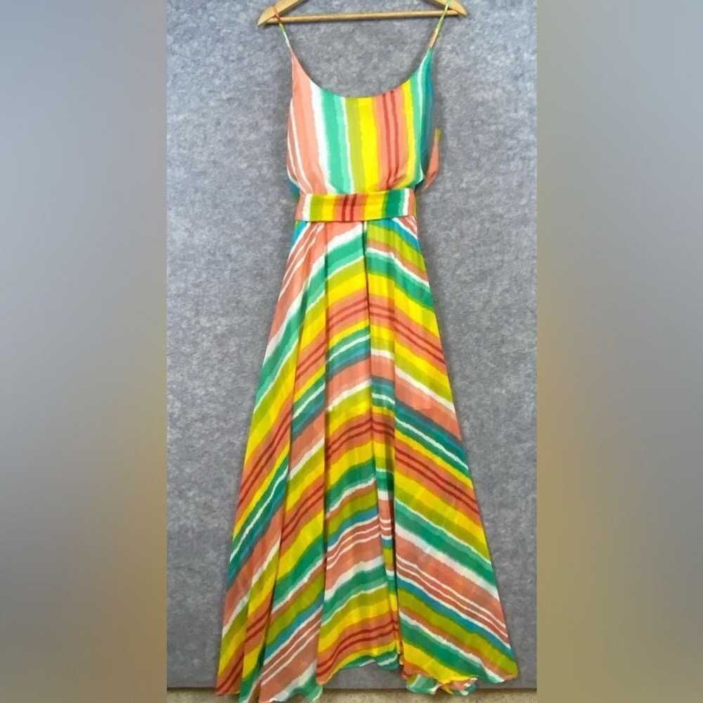 Aura Maxi Dress Sz L Colorful Multicolor Vibrant … - image 8