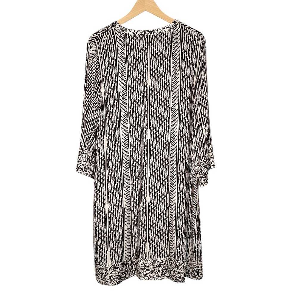 Soft Surroundings Raven Dress Ecru/Black Size L - image 5