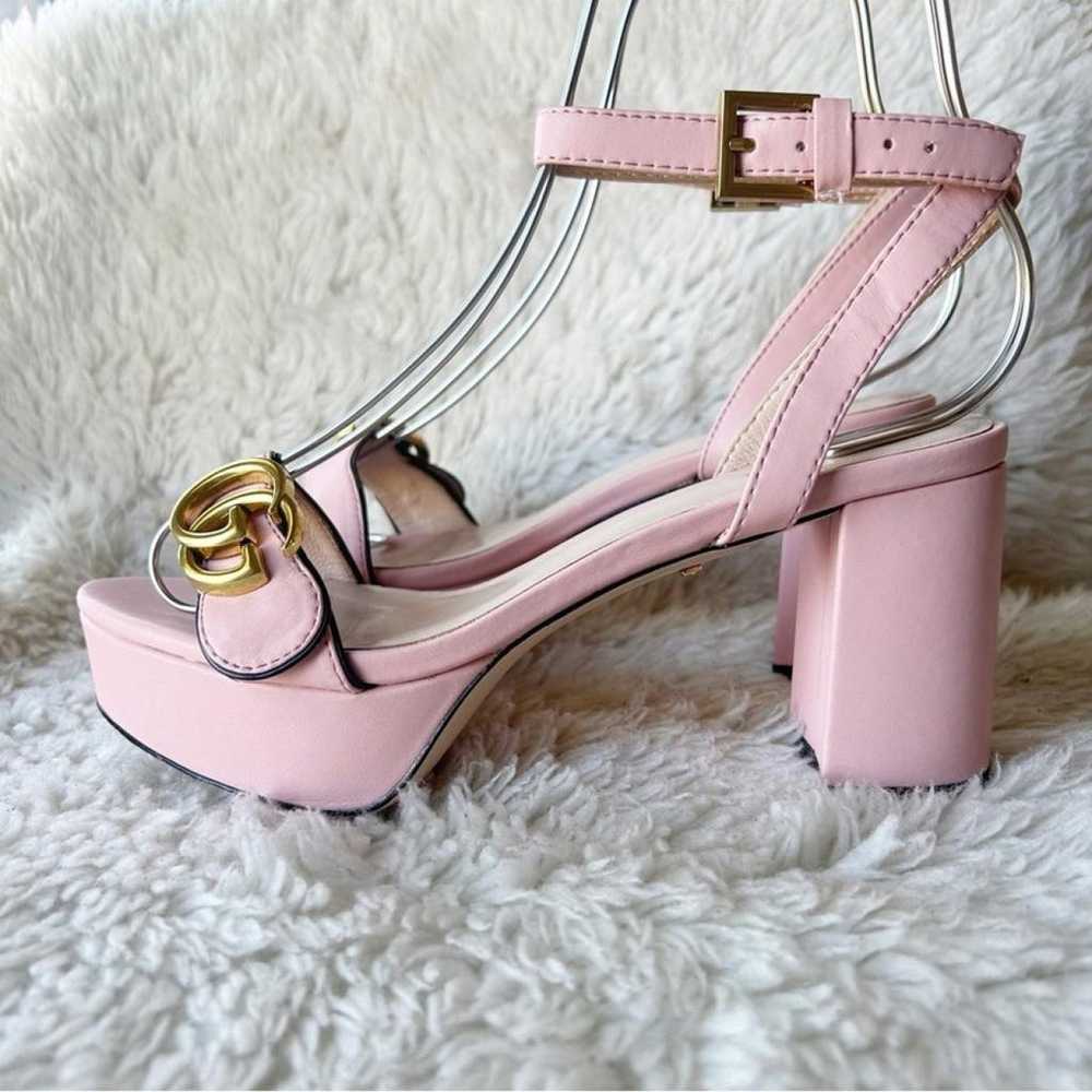 Gucci Marmont leather heels - image 2