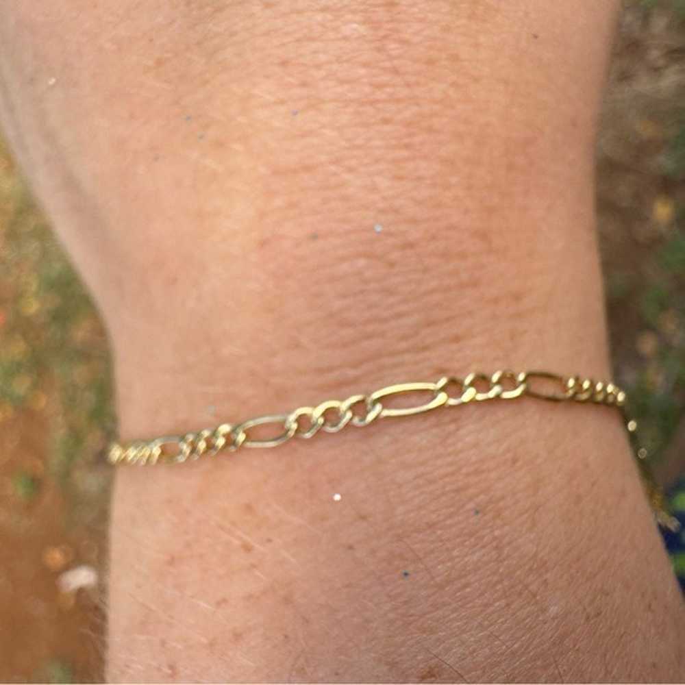 Solid 10k yellow gold bracelet - image 8