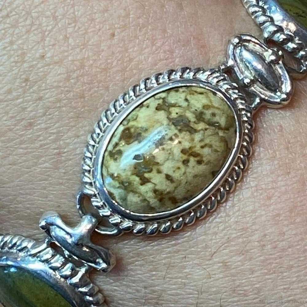 Carolyn Pollack Sterling Picture/Green Jasper Dec… - image 6