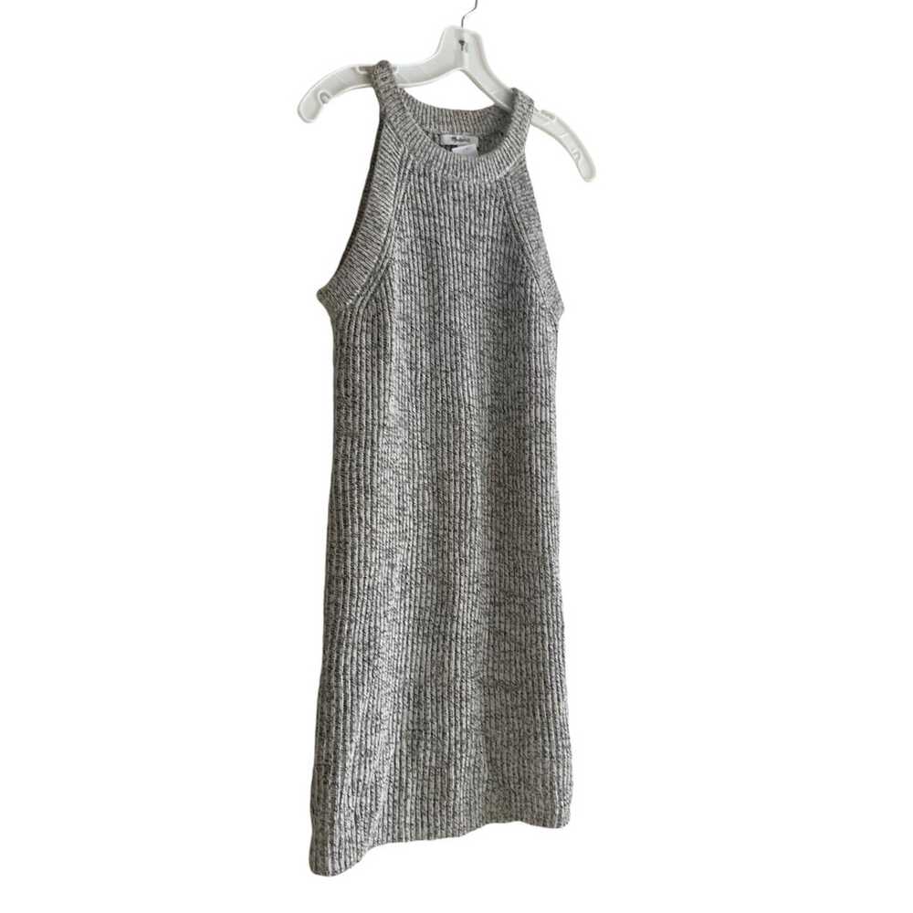 Womens Madewell Valley Grey Cotton High Collar Kn… - image 3