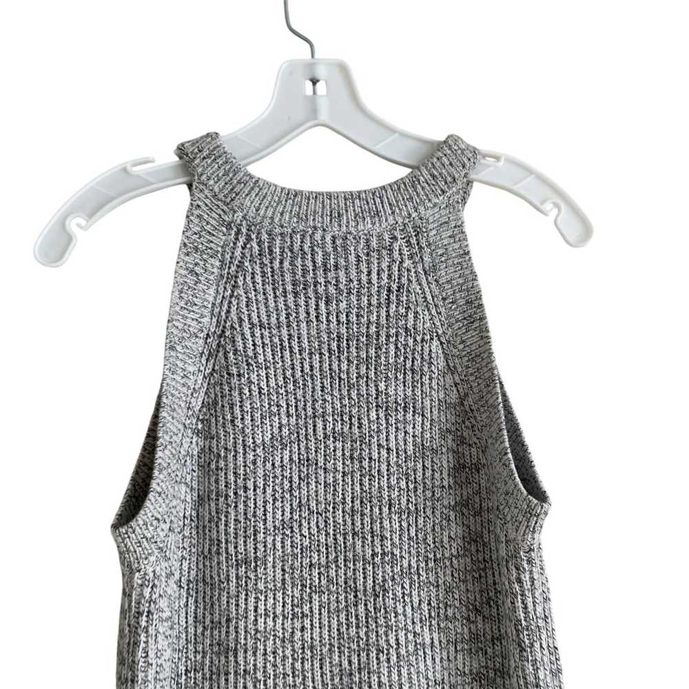 Womens Madewell Valley Grey Cotton High Collar Kn… - image 6