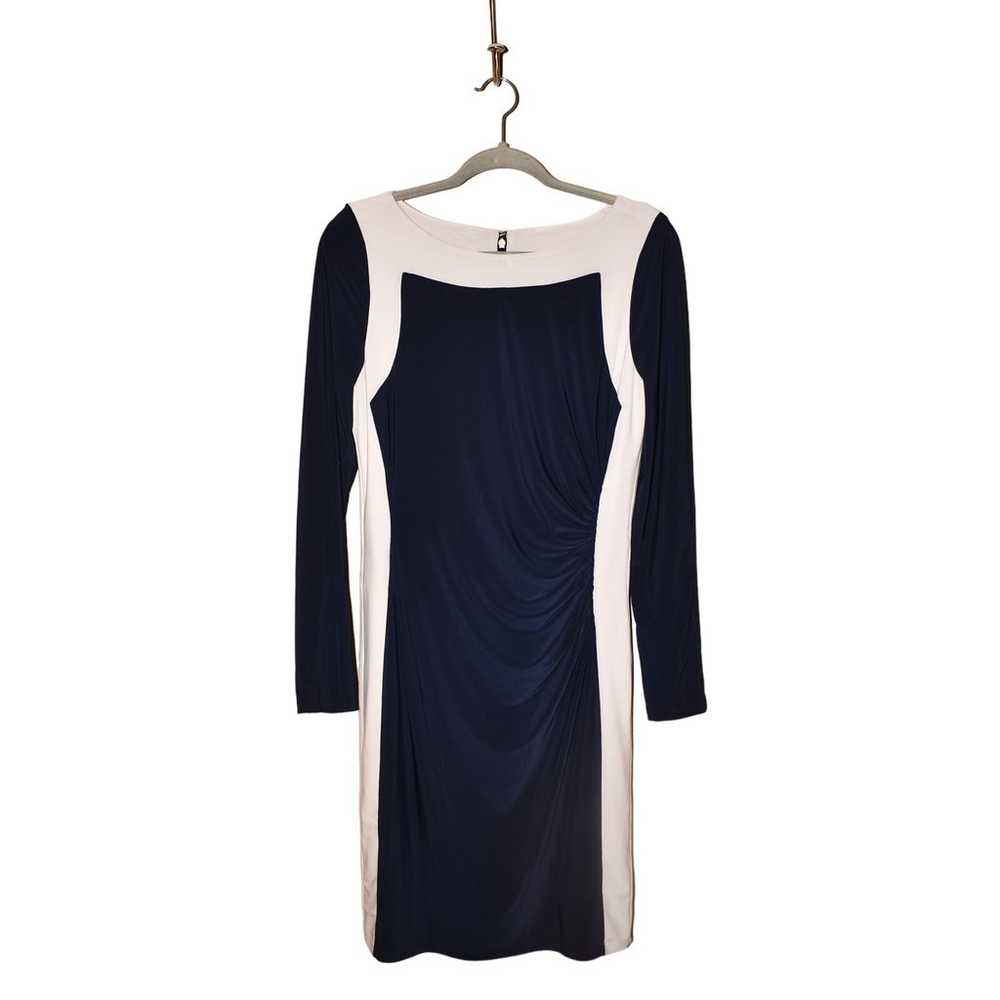 LAUREN RALPH LAUREN $134 Long Sleeve Ruched Dress… - image 1