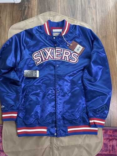 Mitchell & Ness Sixers Mitchell & Ness Blue Satin 