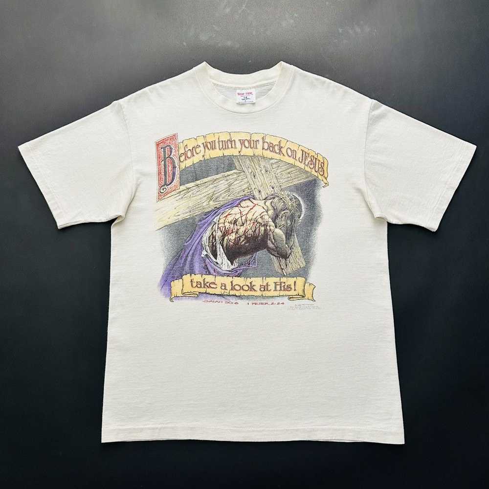 Streetwear × Vintage Vintage Jesus T Shirt - image 1