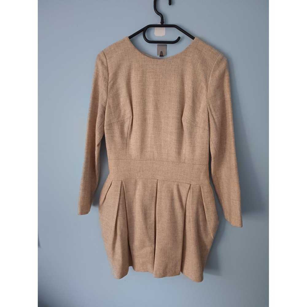 Non Signé / Unsigned Wool mid-length dress - image 3