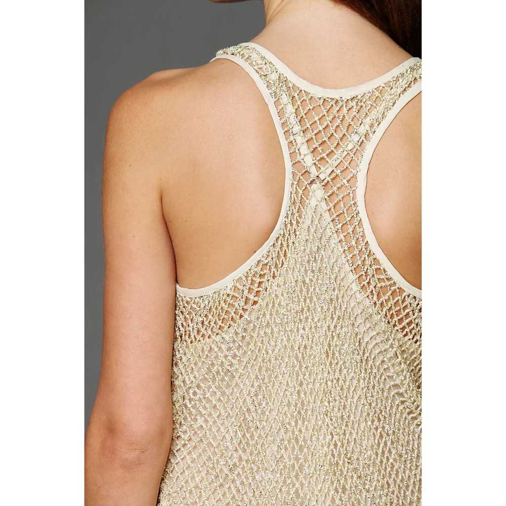 Free People Gold Sequin Mesh Golden Enchantment V… - image 5