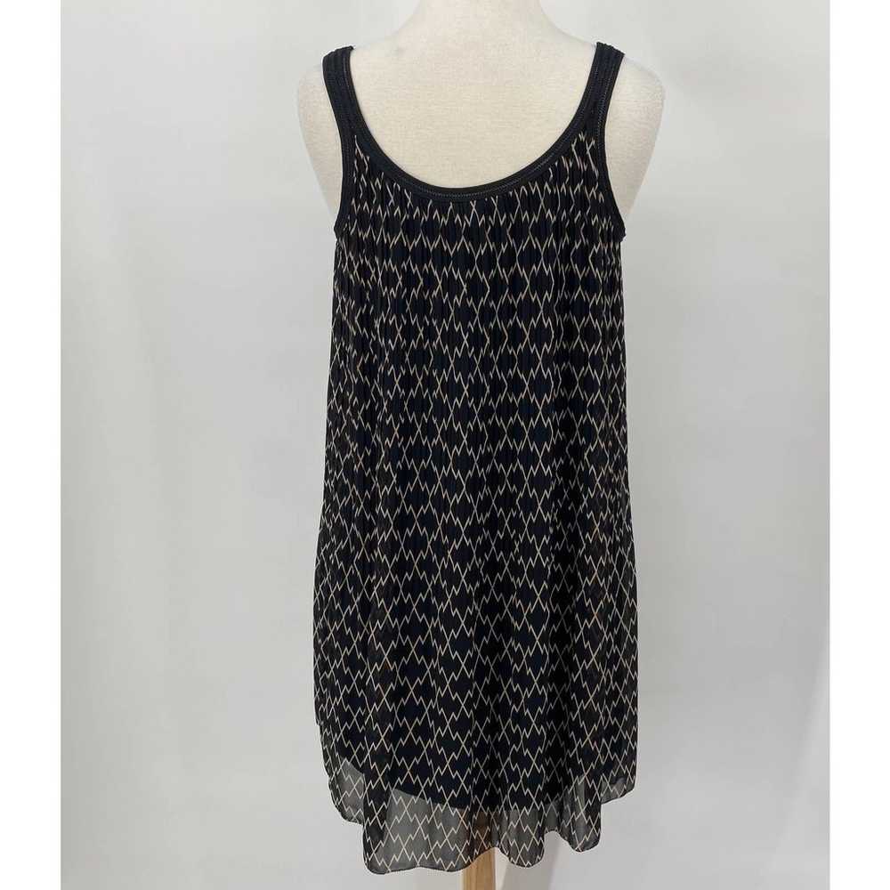 Club Monaco Pleated Tank Dress Diamond Patterned … - image 5