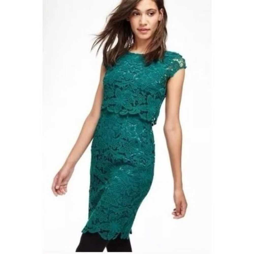 Boden lace tiered midi dress - image 1