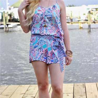 Lilly Pulitzer Shell Me About It Romper Small