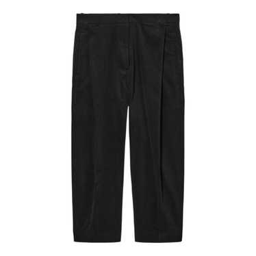 COS Black Corduroy Barrell Leg High Rise Cropped A