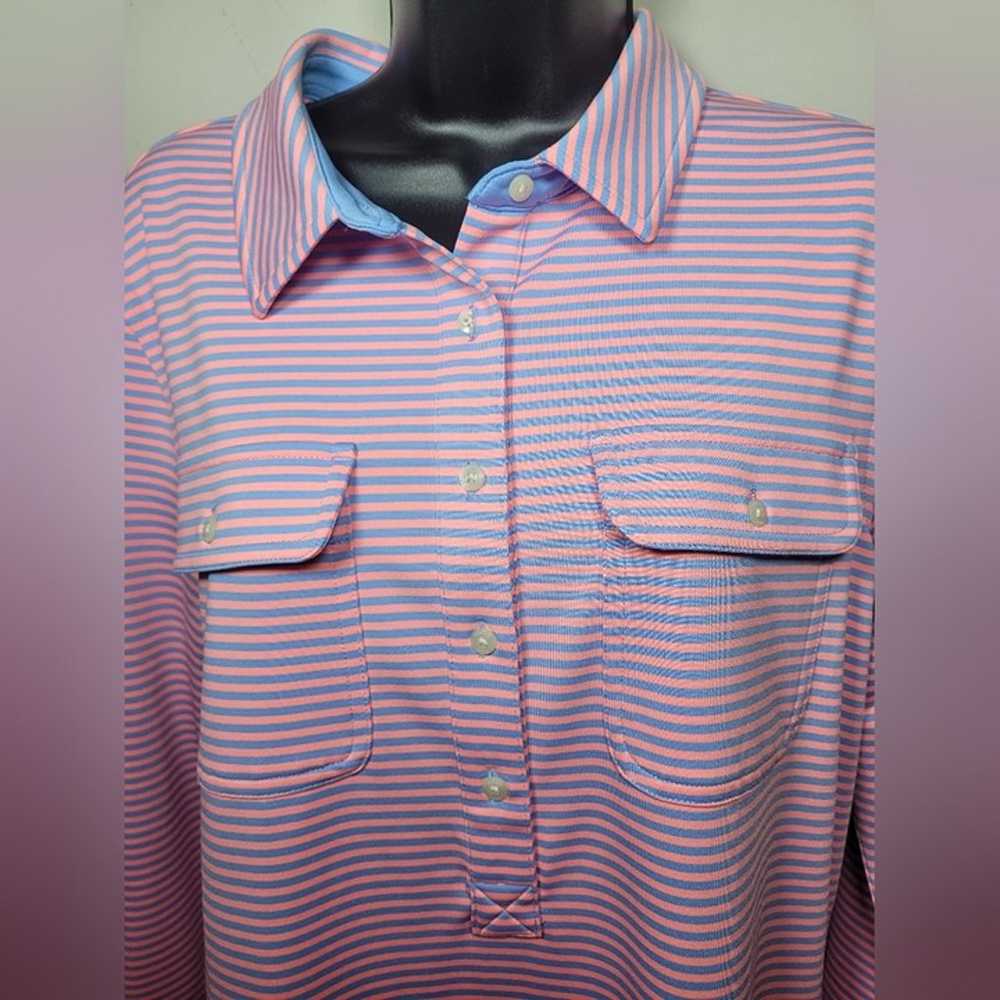 Vineyard Vines Performance Stretch Pink and Blue … - image 2