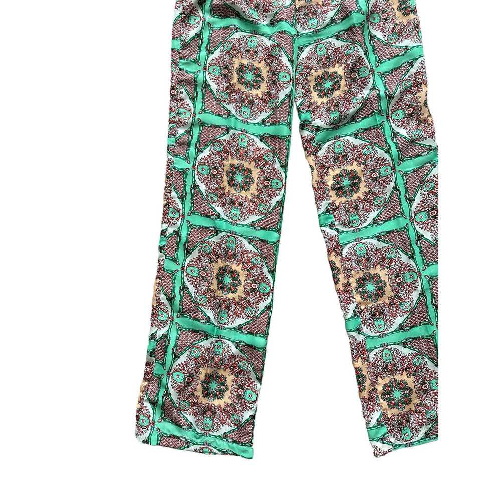 Gianni Gianni Bini Green Red White Paisley Print … - image 6