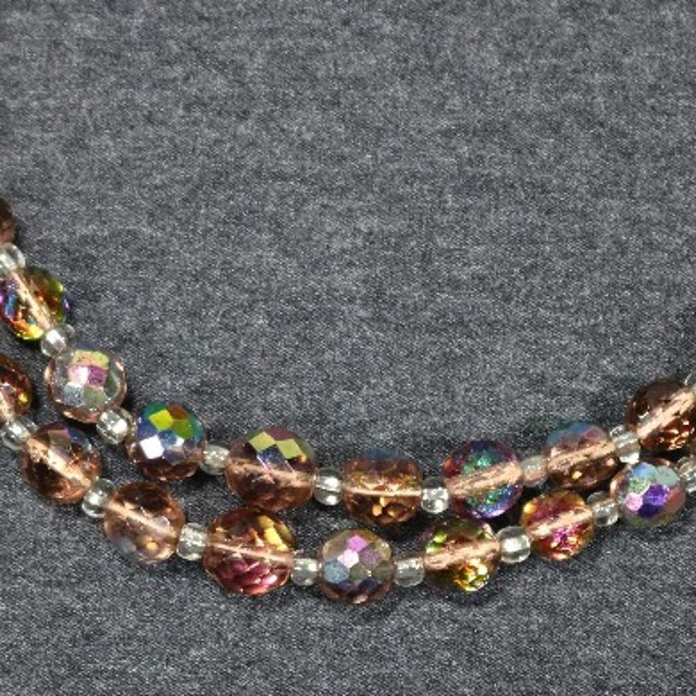 vintage costume jewelry aurora borealis Champagne… - image 4