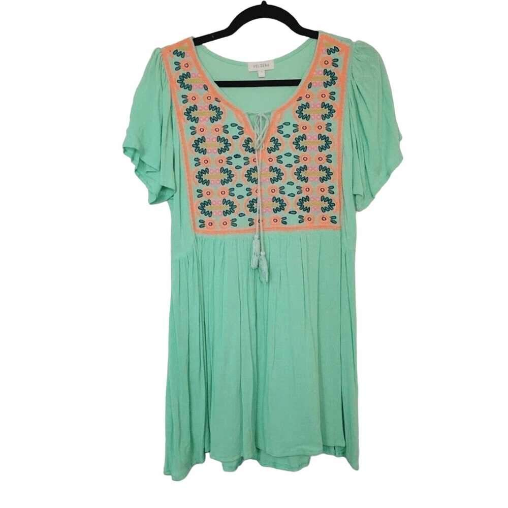 Velzera Womens Size Small Bohemian Colorful Neon … - image 2