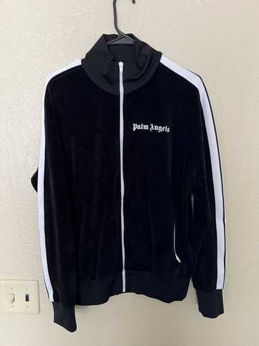 Palm Angels Palm Angels Velour Track Jacket Black 