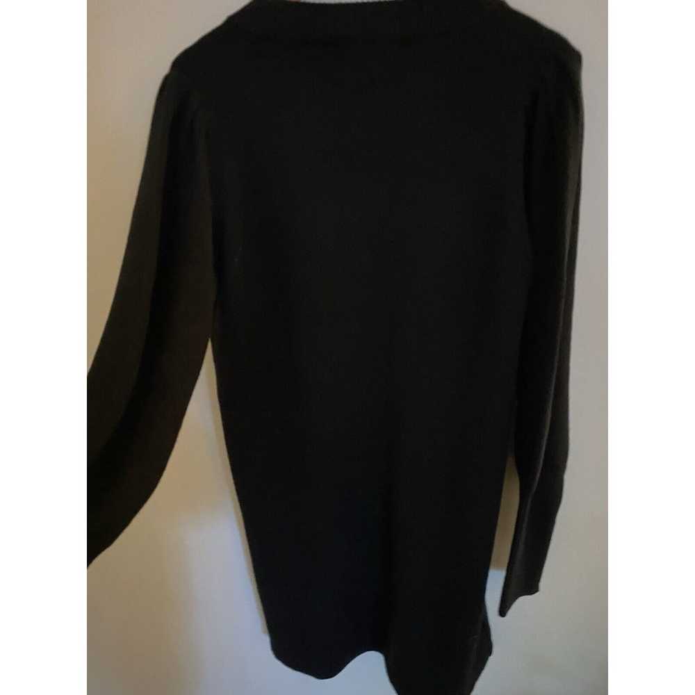 French Connection Sweater Dress Black Balloon Sle… - image 3