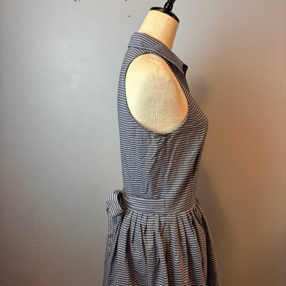 Michael Kors Sleeveless Dress Womens Sz 4 Navy/Wh… - image 4