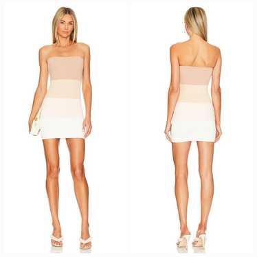 Superdown Perla Ombre Mini Dress in Nude Medium - image 1