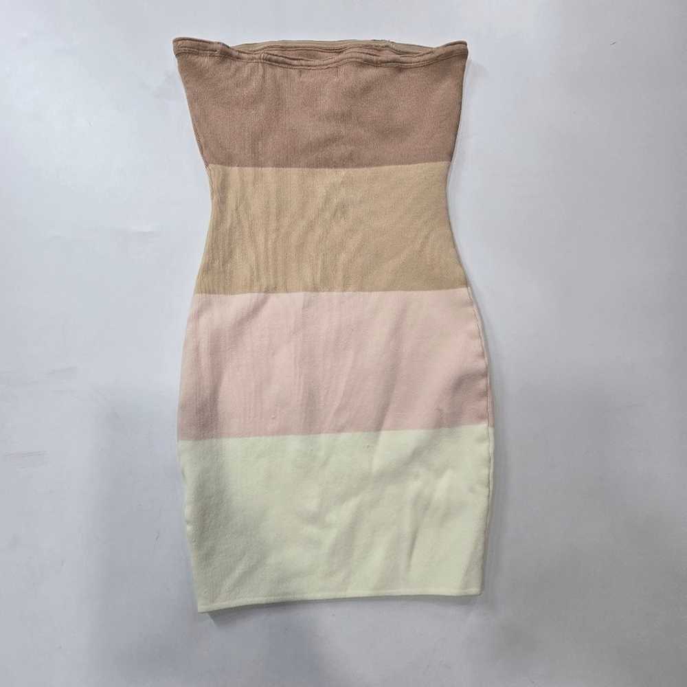 Superdown Perla Ombre Mini Dress in Nude Medium - image 9