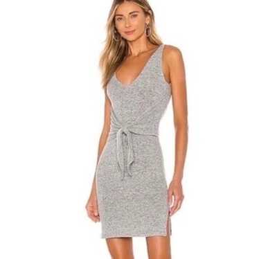 Revolve Lovers + Friends Bari Heather Grey Tie Fr… - image 1