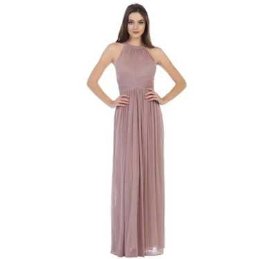 Mauve Cindy Collection USA  Chiffon Halter Neck G… - image 1