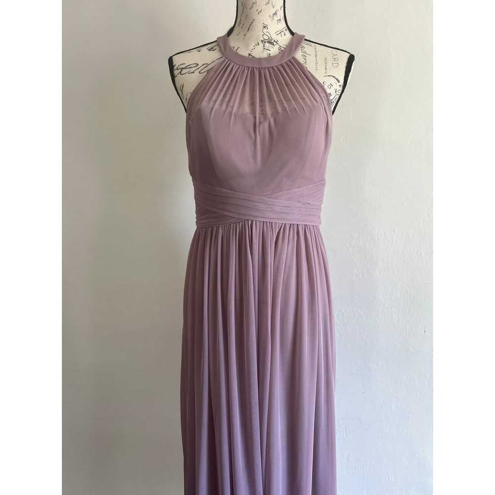 Mauve Cindy Collection USA  Chiffon Halter Neck G… - image 2