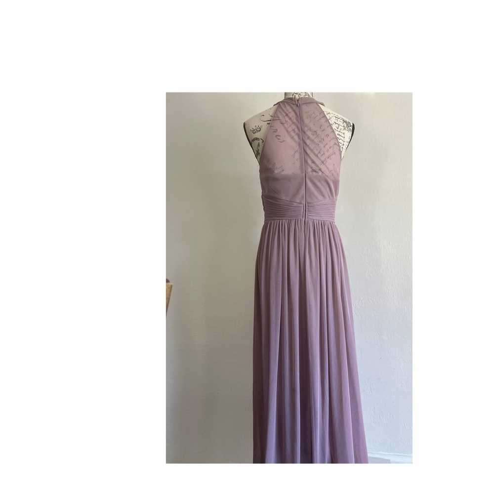 Mauve Cindy Collection USA  Chiffon Halter Neck G… - image 3