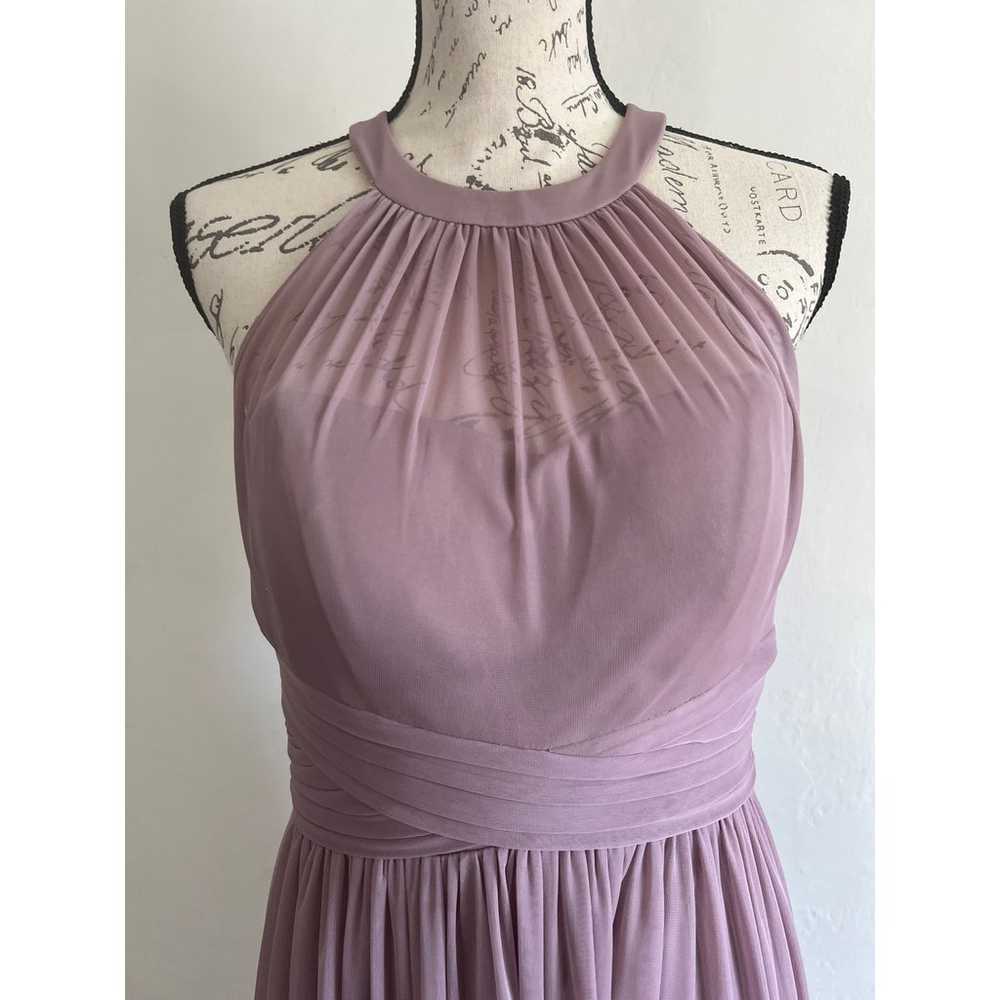 Mauve Cindy Collection USA  Chiffon Halter Neck G… - image 5