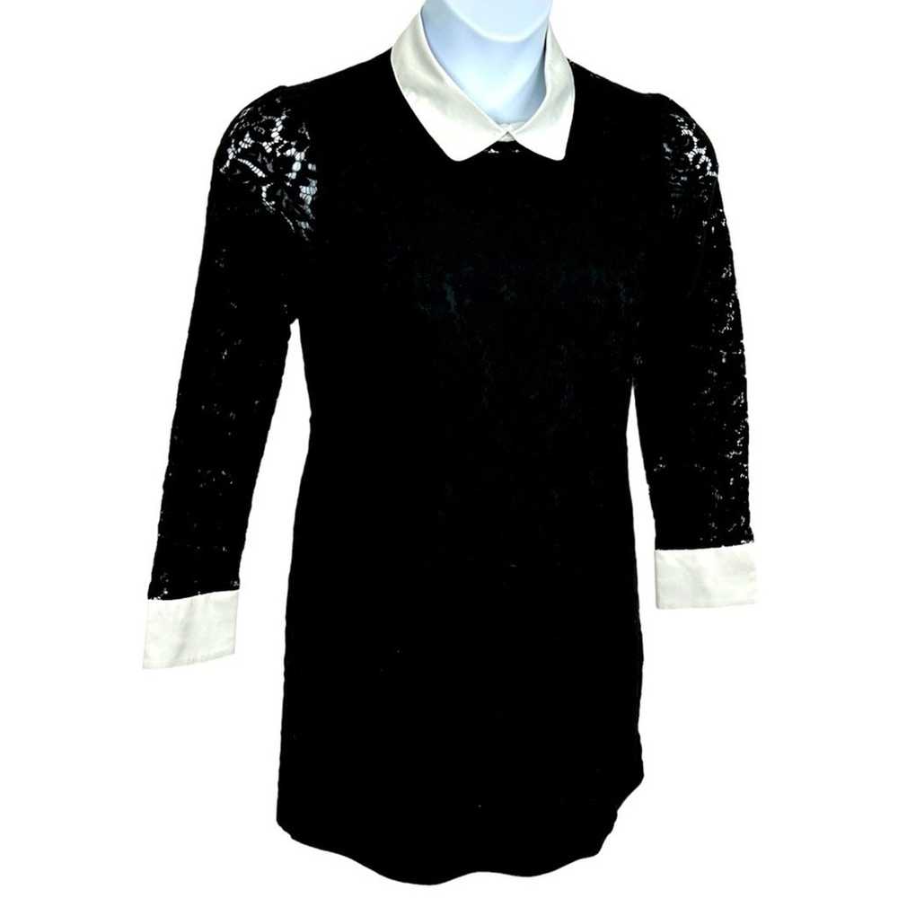 Allegra K Wednesday Addams Long Sleeve Black and … - image 8