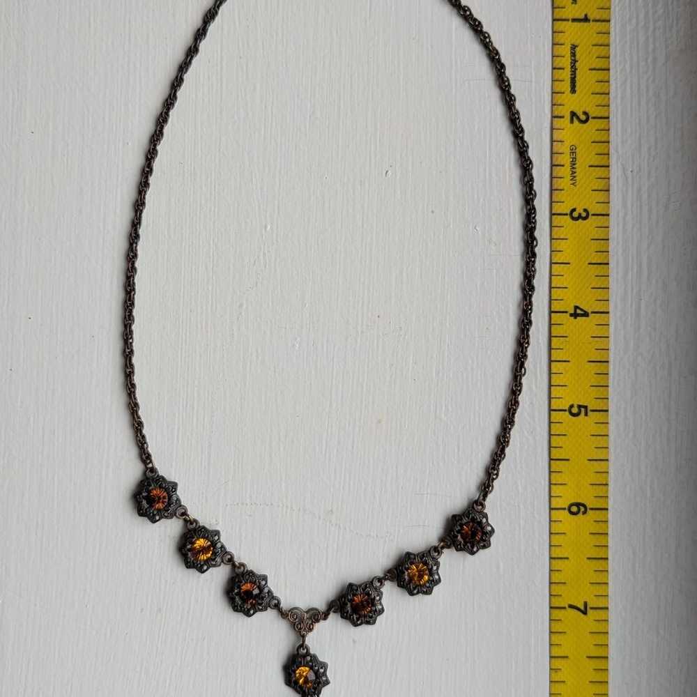 1928 Necklace Vintage Inspired Necklace Copper Ch… - image 10